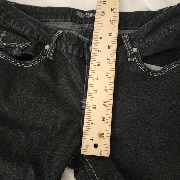 Y.MI Midrise Straight Leg  Black Women's Jeans Size 9 - Picture 5 of 7